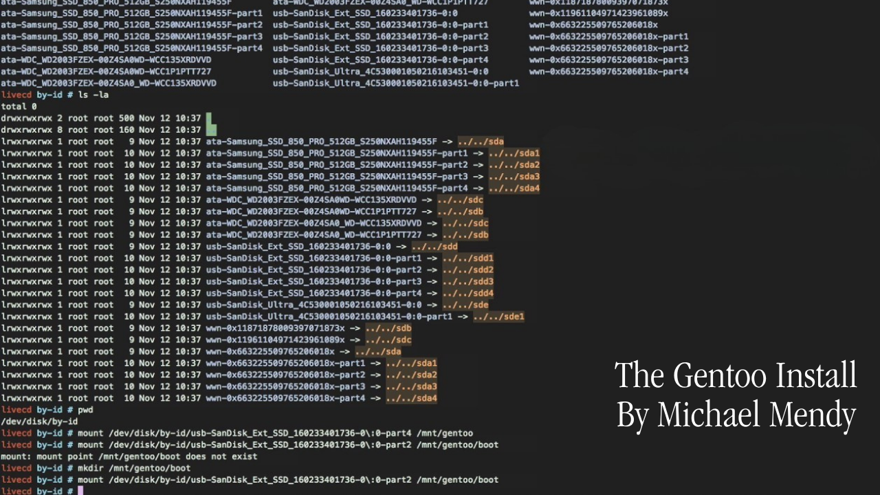 The Gentoo Install