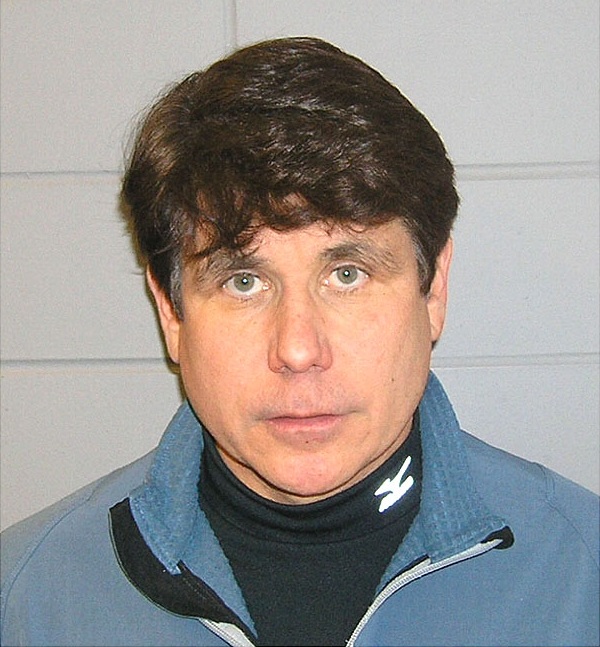 Booking photograph of Rod Blagojevich taken by the U.S. Marshals Service on December 9, 2008, the day of his arrest
