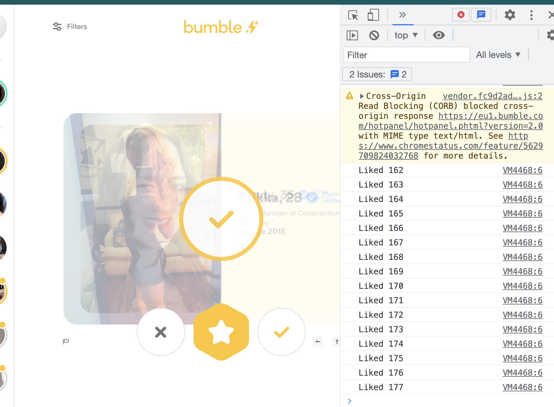 Example of the Autoswiper in use