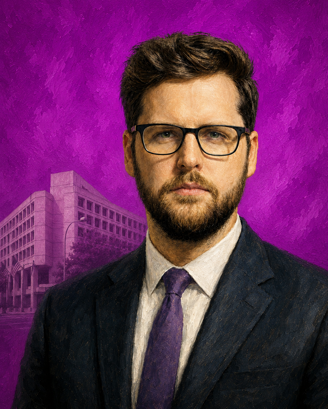 Illustration portrait of Michael Allen Mendy