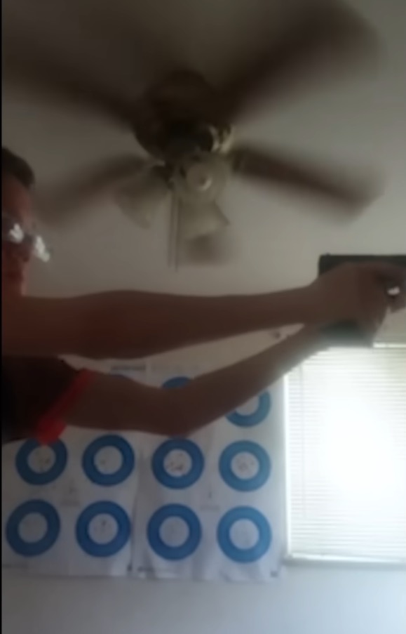A blurry clip, circulated online and attributed to Thomas Crooks, showing a young man in a bedroom aiming a handgun at circular paper targets pinned to a wall