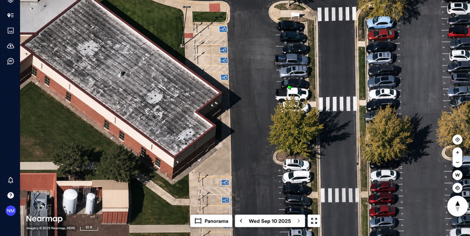 Aerial map view of Timpanogos Regional Hospital in Orem, Utah, the hospital where Charlie Kirk was taken after the shooting
