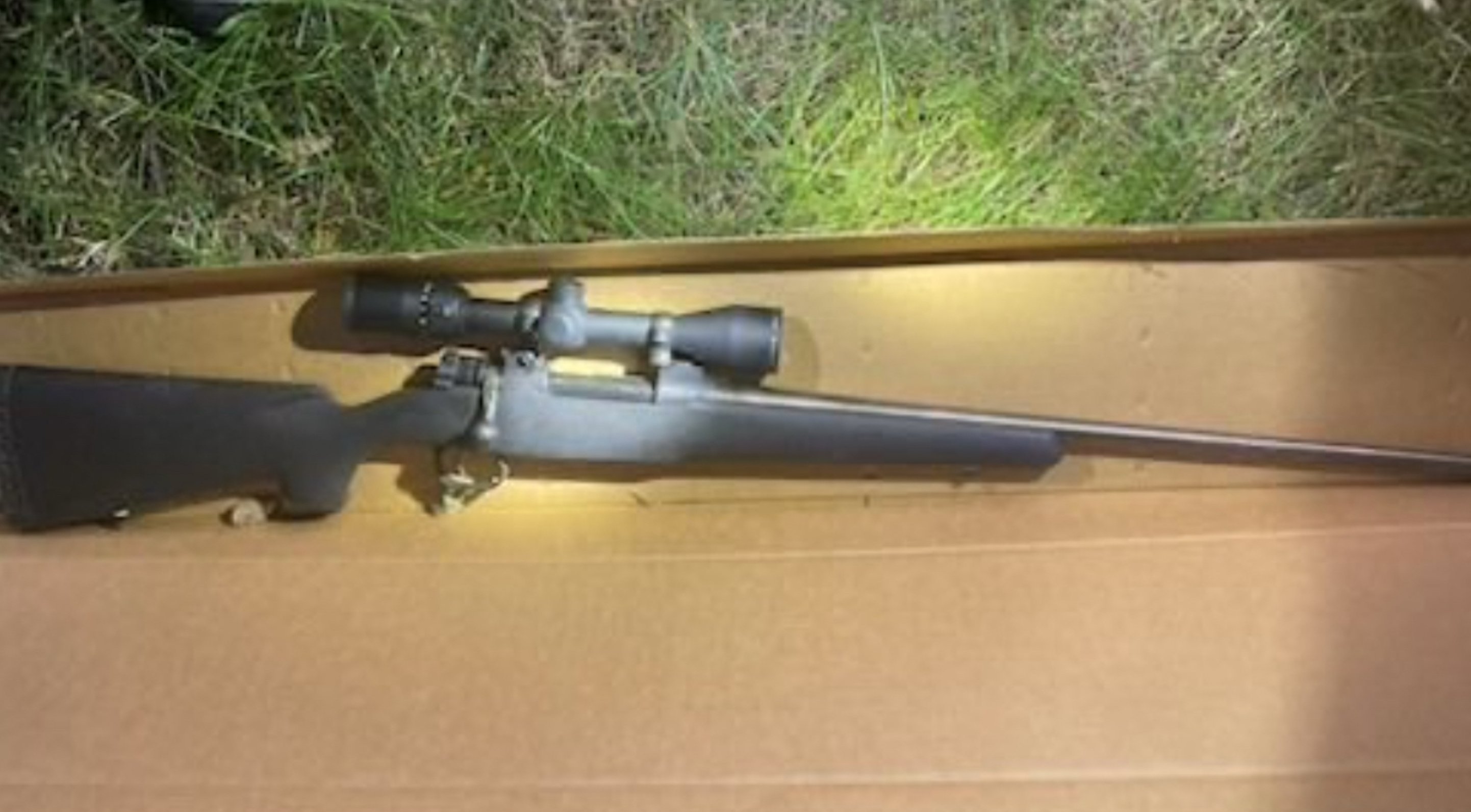 The Mauser Model 98 .30-06 bolt-action rifle recovered wrapped in a towel in a wooded area near Utah Valley University